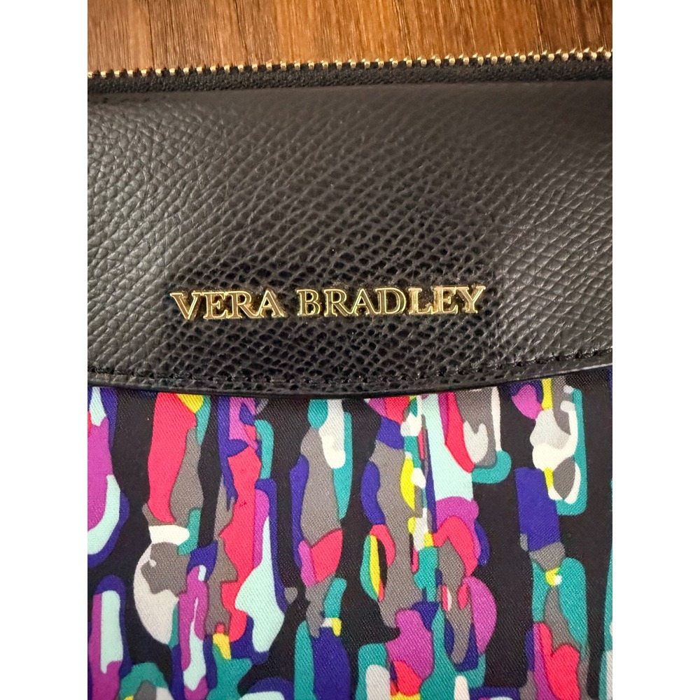 Vera Bradley Multicolor Watercolor Brushstrokes Wristlet Envelope Flap Clutch - Picture 3 of 7
